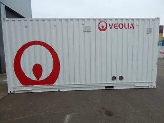 20ft highcube palletwide container aangepast zijkant