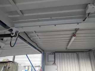 20ft zeecontainer met hydraulische open klapbare zijkant verlichting
