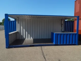 20ft zeecontainer met robuuste bar