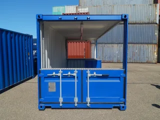 20ft zeecontainer met toog