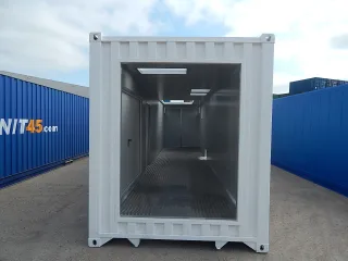 40ft highcube zeecontainer open achterkant
