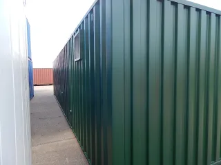 Groene 40ft zeecontainer